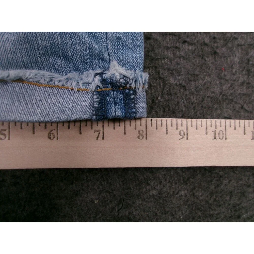 Justice Jeans Shorts Girls 14 Light Blue Distressed Frayed Causal Summer